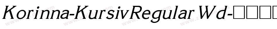Korinna-KursivRegular Wd字体转换